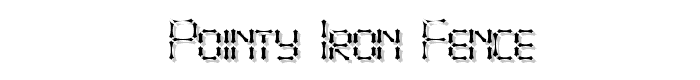 Pointy Iron Fence font